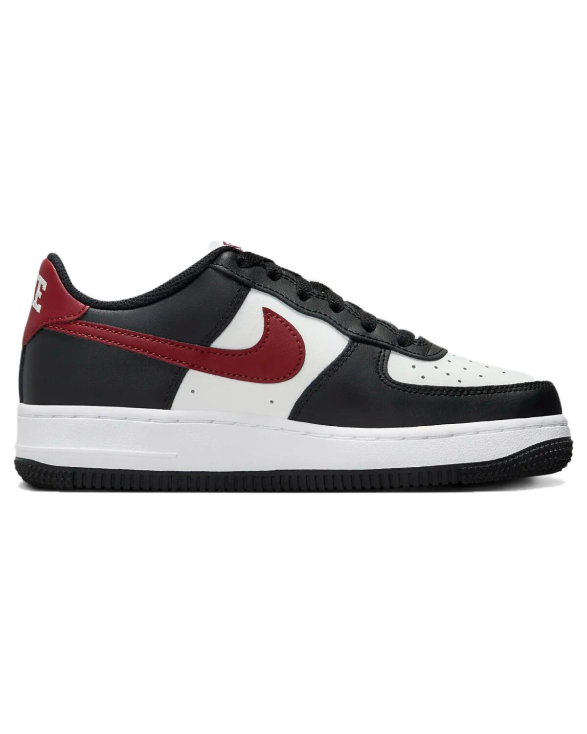 Nike Air Force 1 детские кроссовки черно-белые картинка