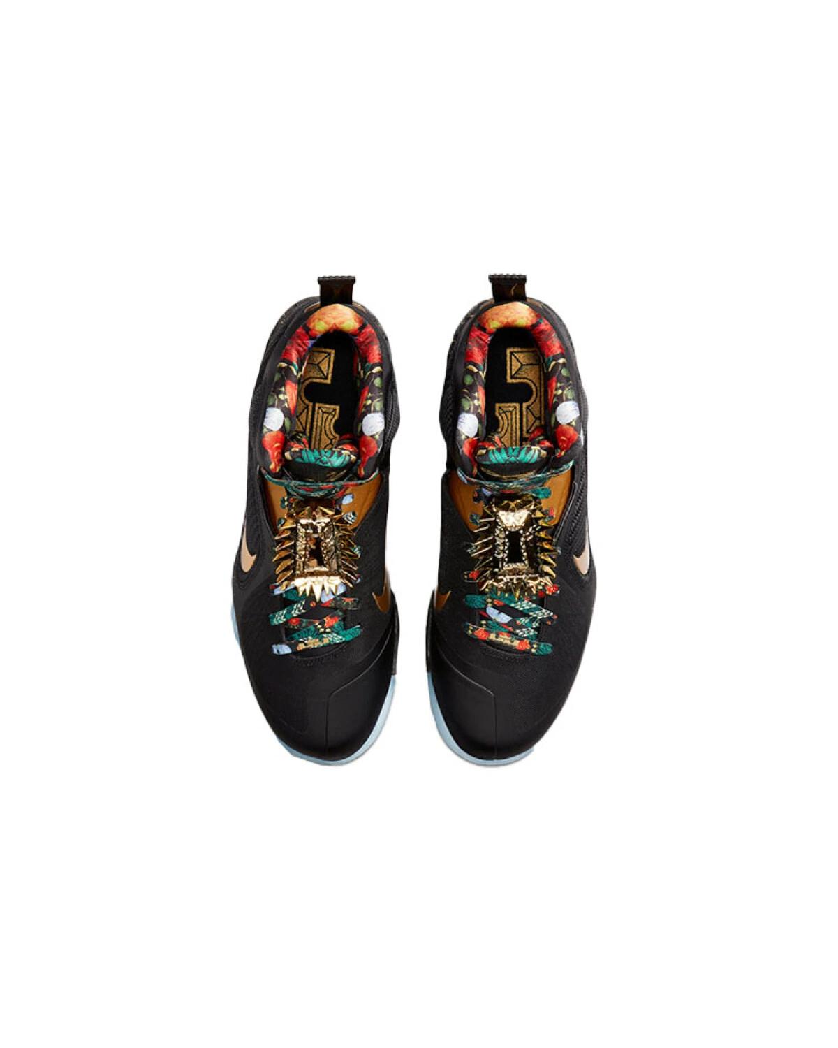 Nike Lebron 9 "King" мужские баскетбольные кроссовки черно-золотые с амортизацией картинка