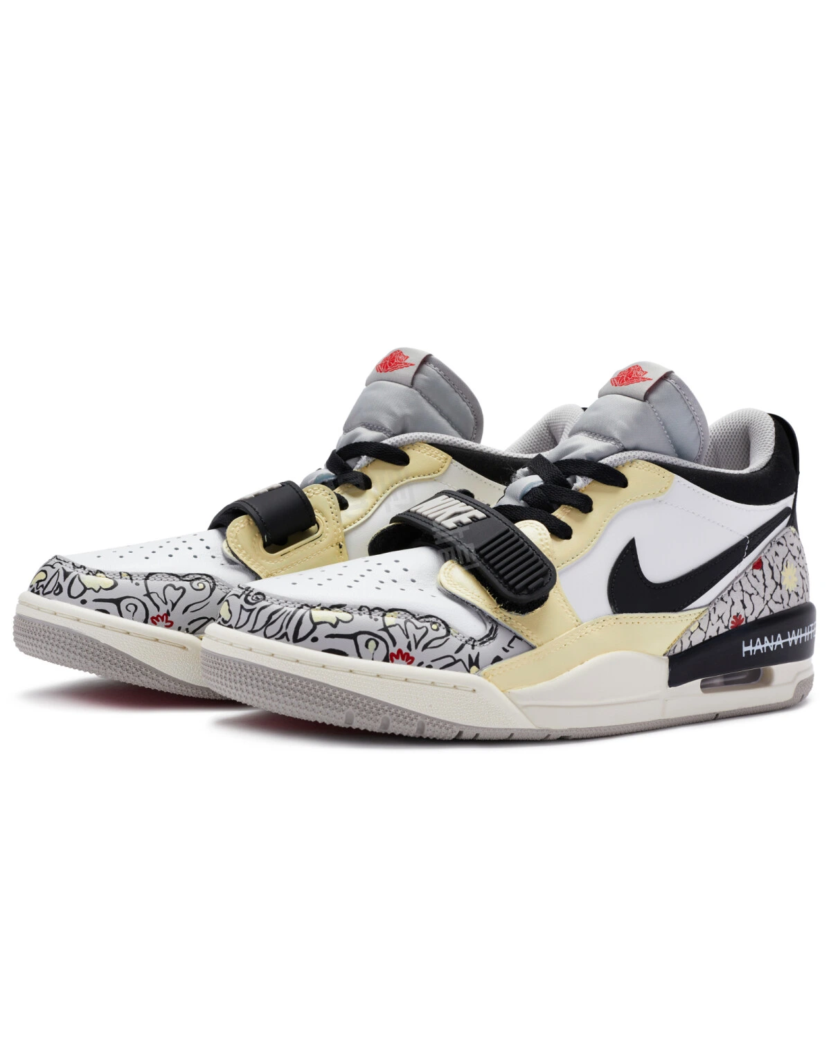 Jordan Legacy 312 мужские баскетбольные кроссовки черно-белые с желтым и красным картинка