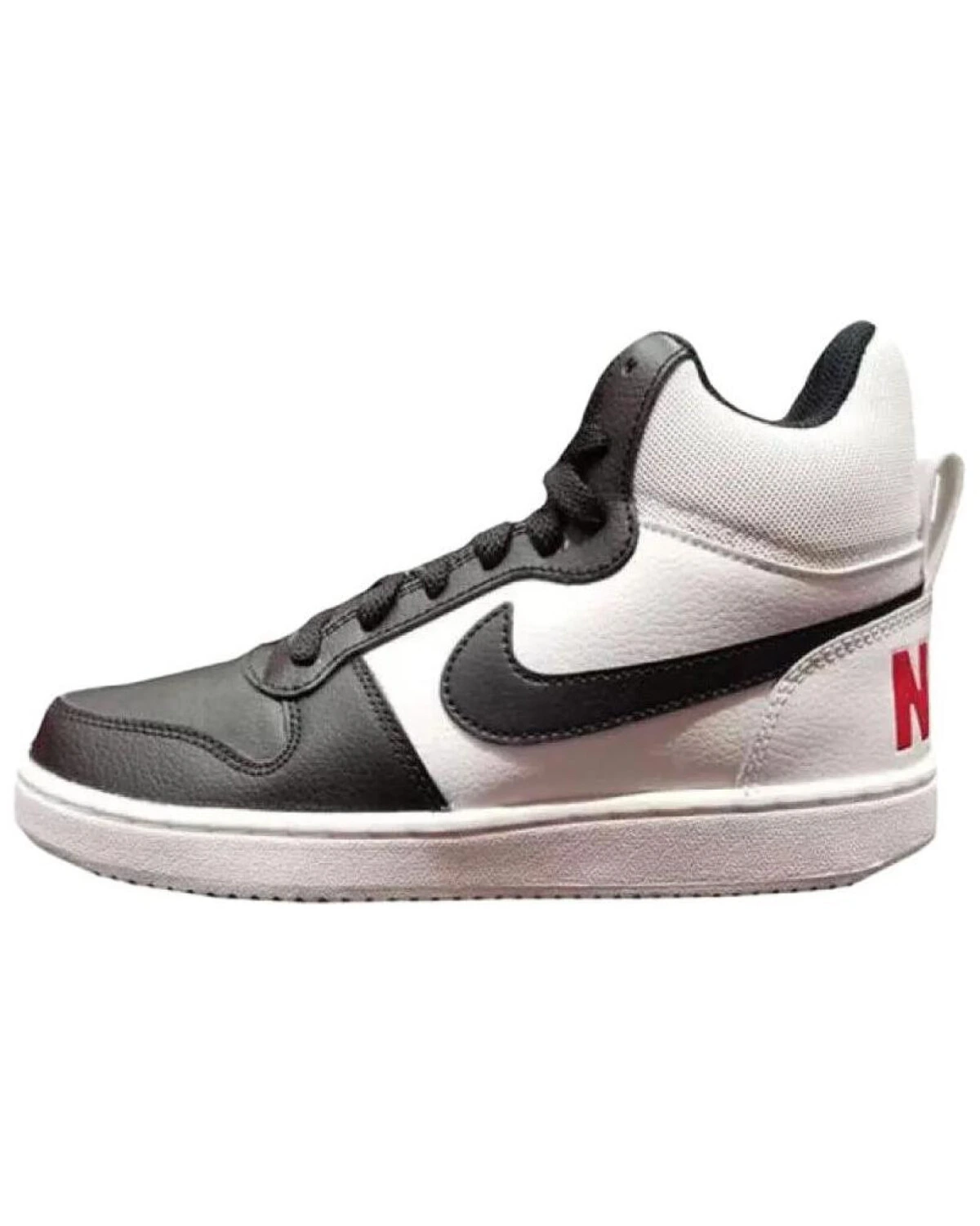 Nike Court Borough MID женские кроссовки высокие бело-чёрные с амортизацией картинка