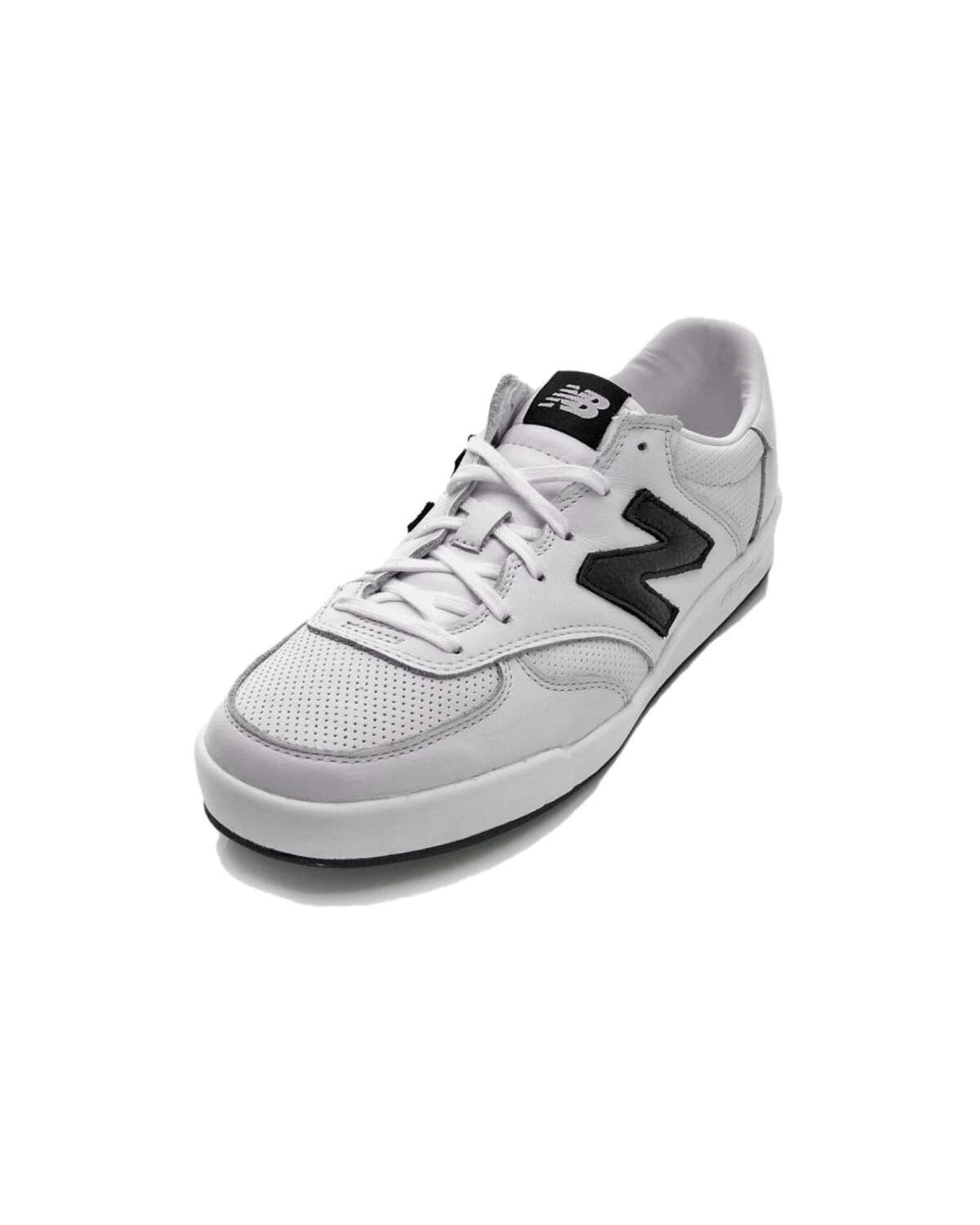 New Balance 300 унисекс кроссовки из натуральной кожи бело-черные картинка