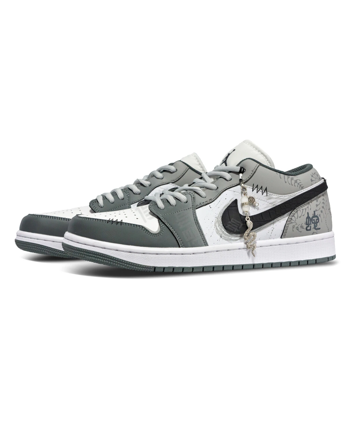 Jordan Air Jordan 1 унисекс кроссовки противоскользящие светло-серые картинка