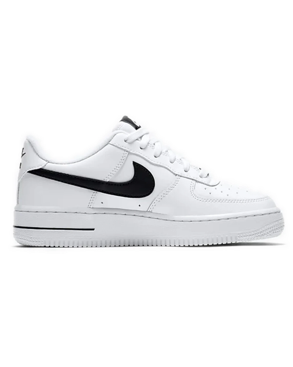 Nike Air Force 1 детские кеды бело-черные износостойкие картинка
