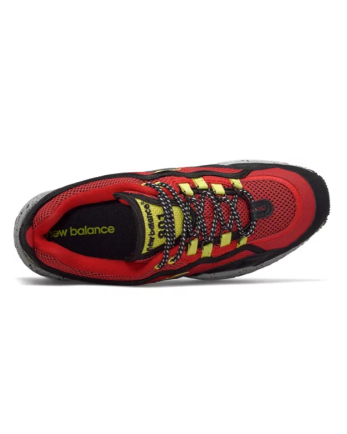 New Balance 801 мужские кроссовки повседневные текстильные черно-красные картинка