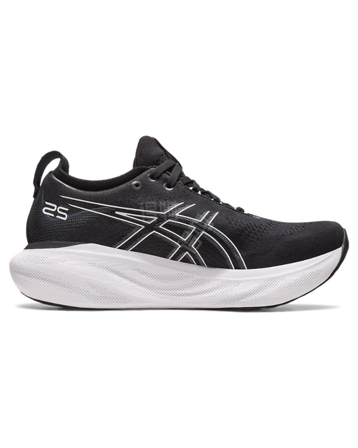 Asics GEL-Nimbus 25 женские кроссовки для бега черно-белые картинка