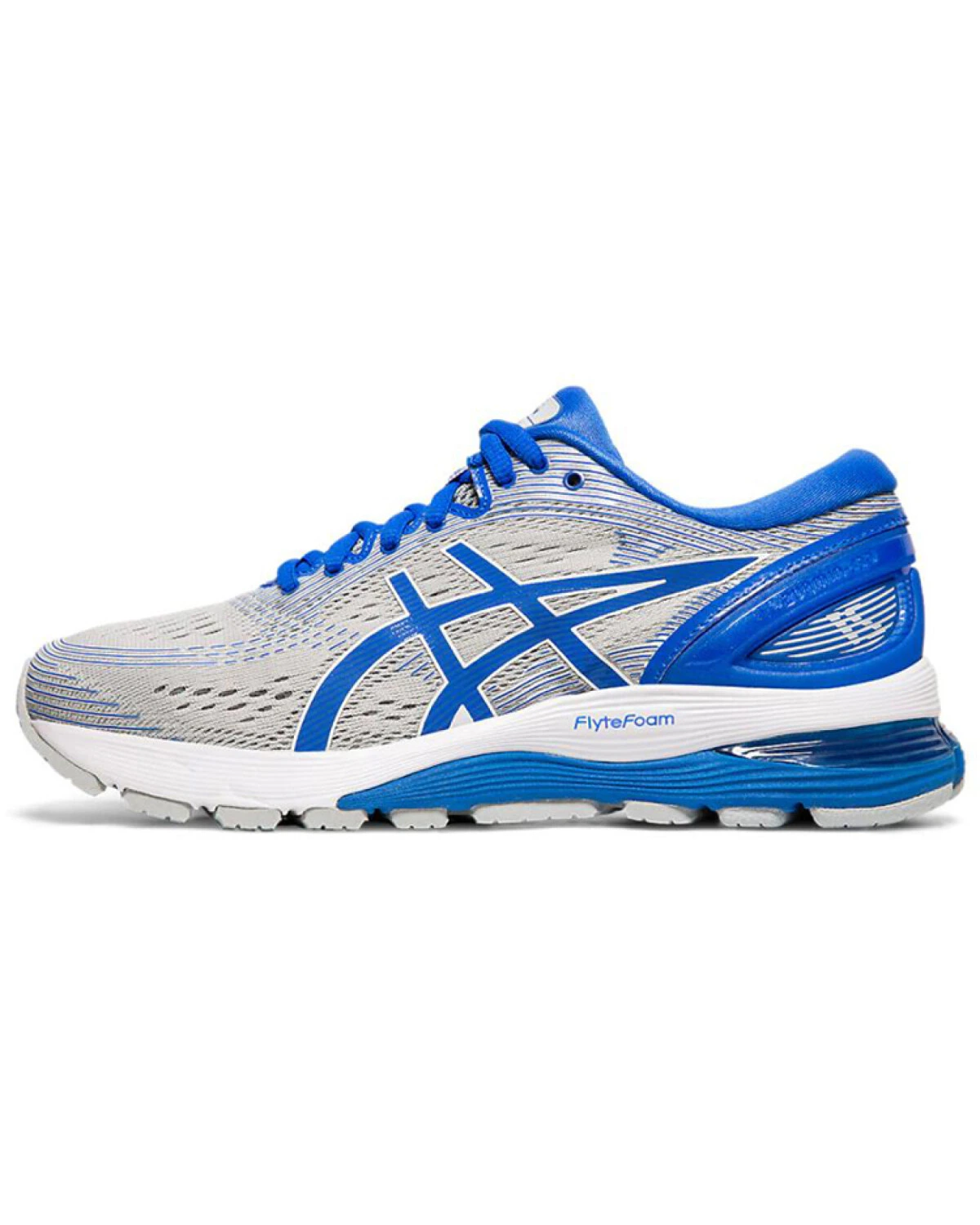 Asics GEL-Nimbus 21 Lite-Show женские кроссовки для бега серо-голубые картинка
