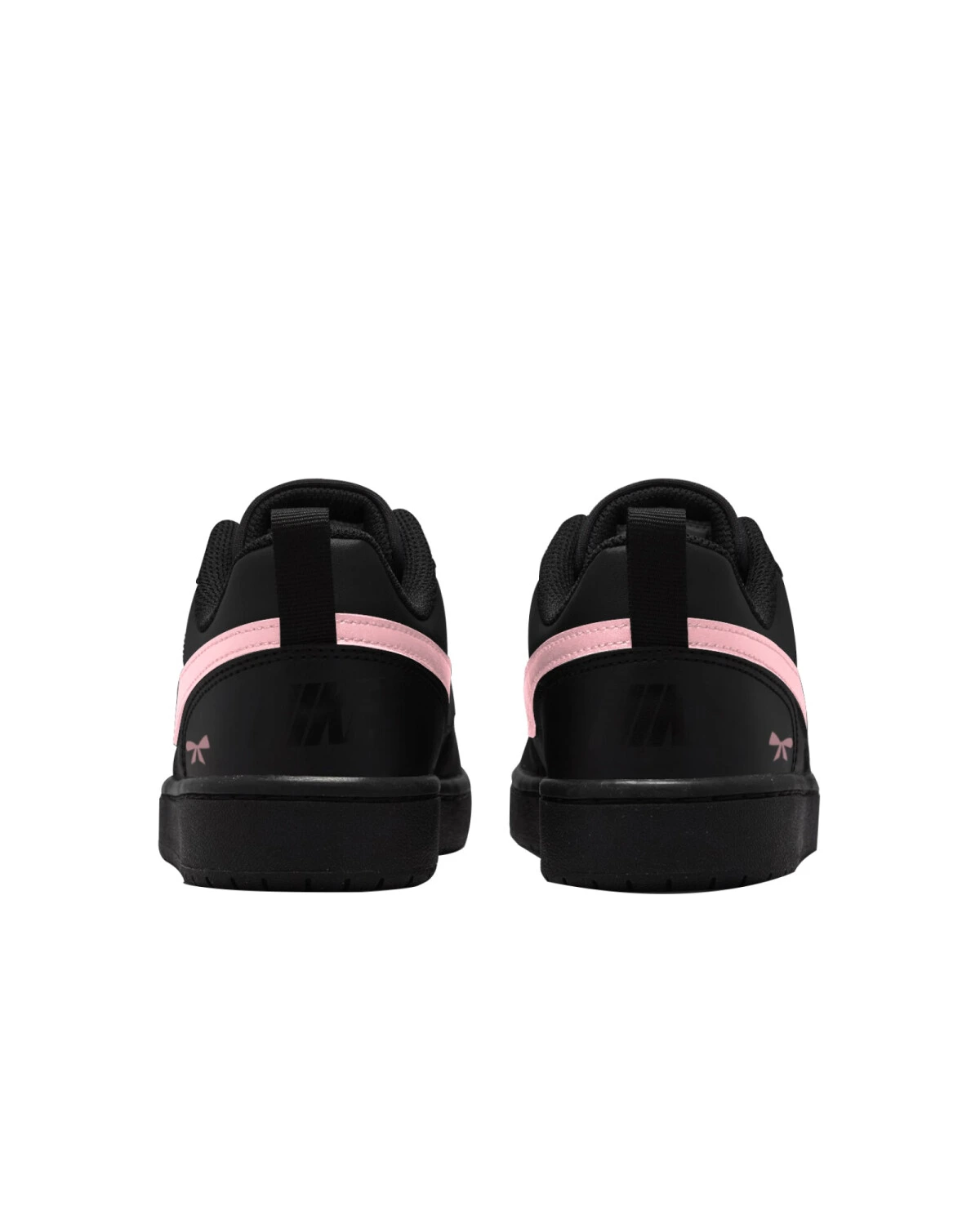 Nike Court Borough Детские кеды розовые с бантиками картинка