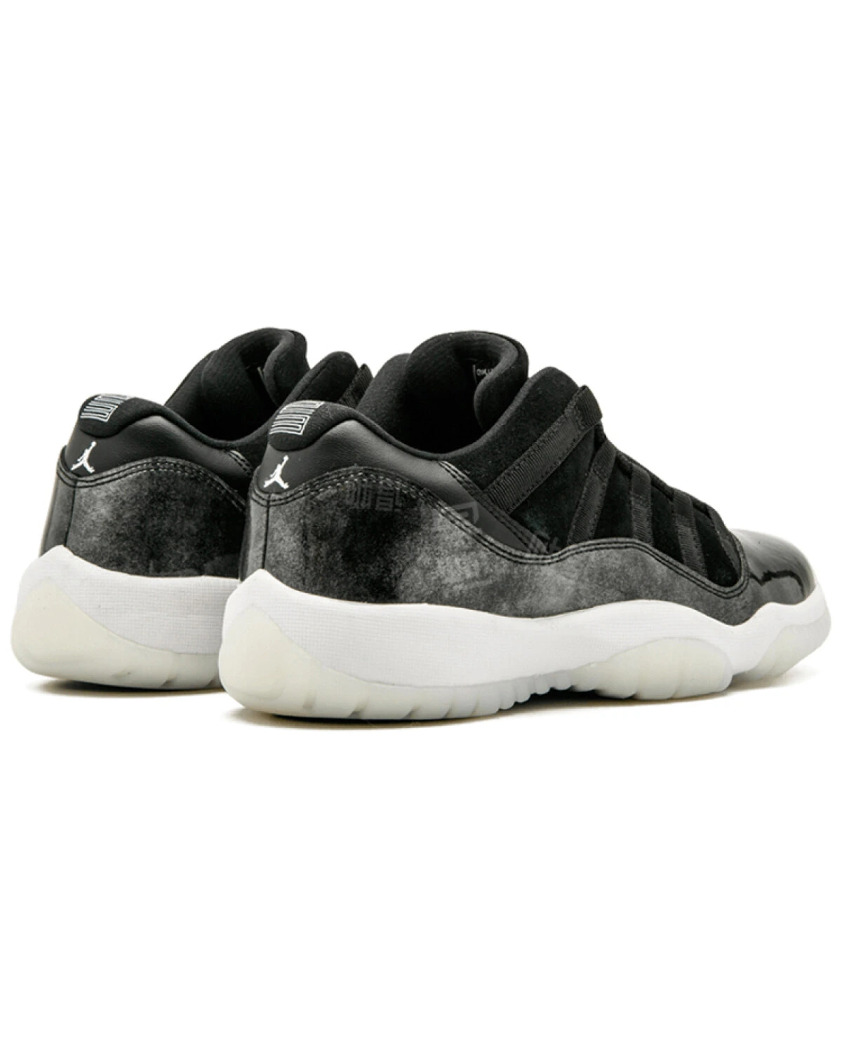 Jordan Air Jordan 11 Retro Low Barons мужские кроссовки черные кожаные картинка