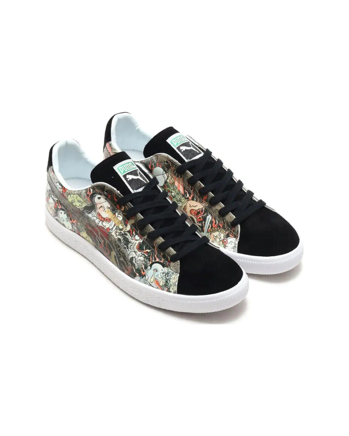 PUMA Suede Three Tides Tattoo x atmos унисекс кеды с принтом и амортизацией картинка