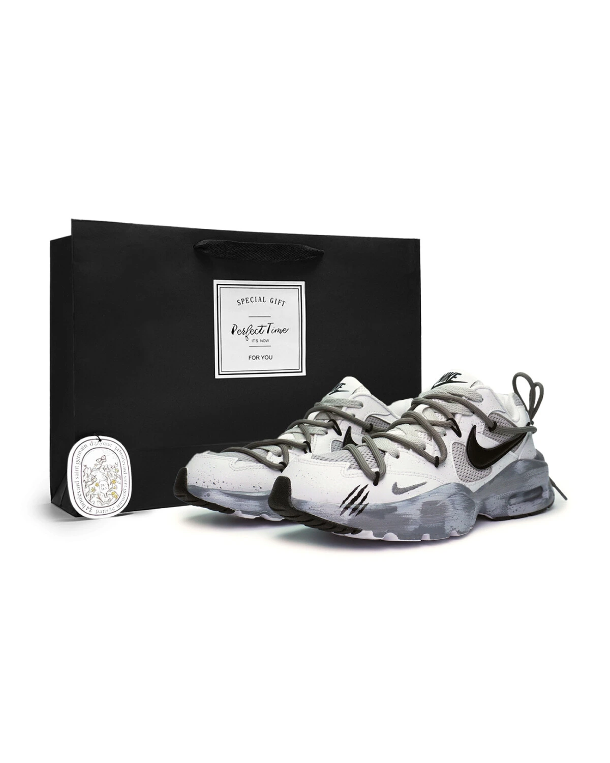 Nike Air Max Fusion женские кроссовки серые с реверсивной подошвой картинка