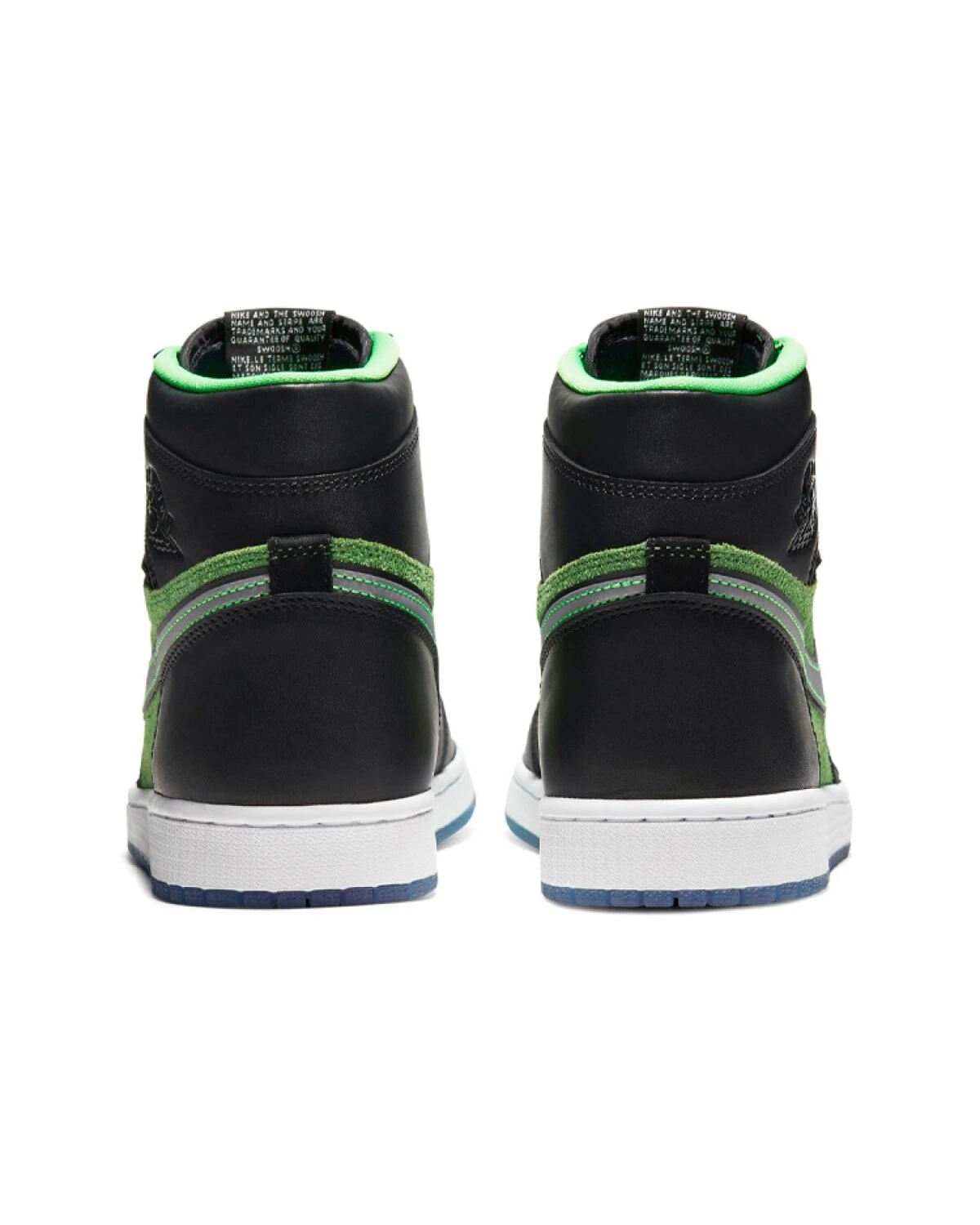 Jordan Air Jordan 1 мужские кроссовки высокие зеленые с Zoom Air картинка