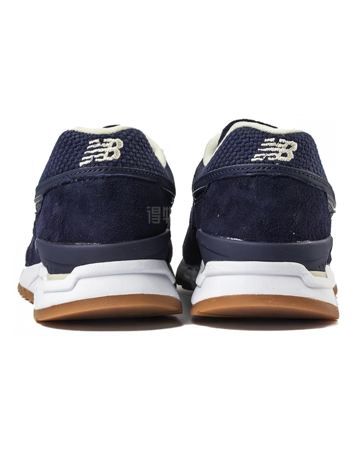 New Balance 997 женские повседневные кроссовки синие из ткани и кожи картинка