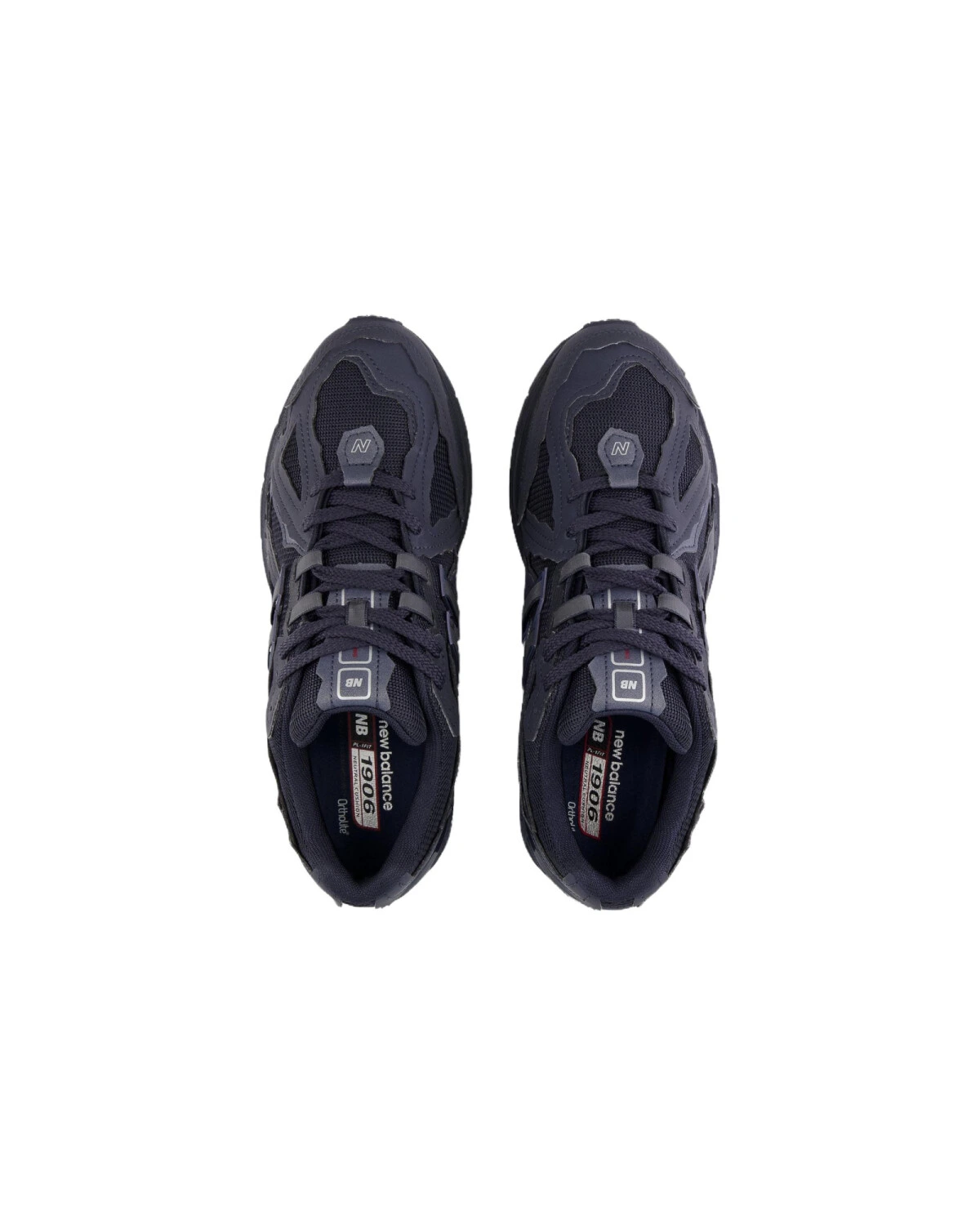 New Balance 1906D унисекс кроссовки темно-синие из кожи и сетки для всех сезонов картинка