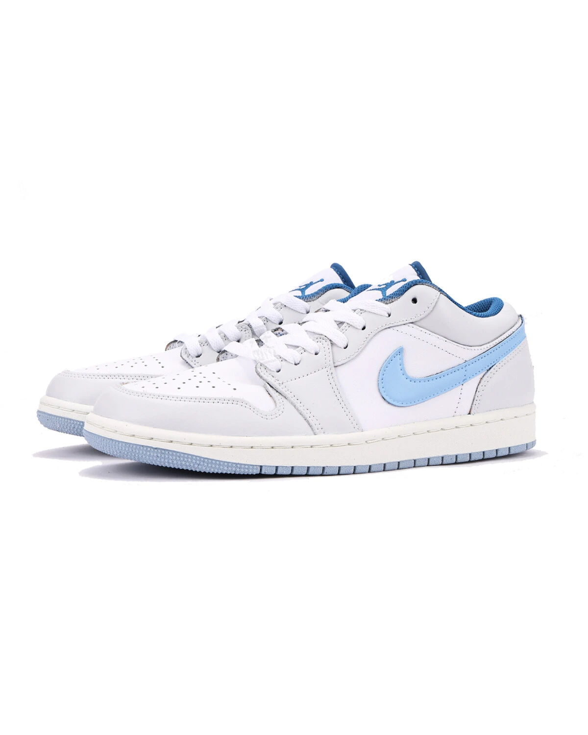 Jordan Air Jordan 1 мужские кроссовки бело-голубые с амортизацией картинка
