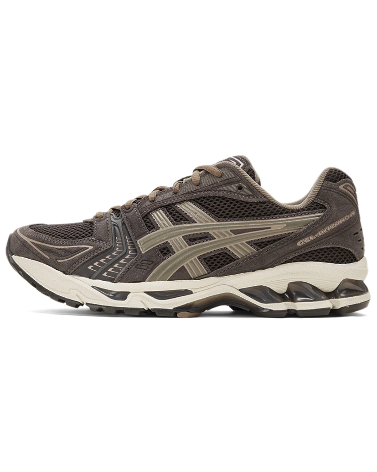 Asics Gel-Kayano 14 мужские кроссовки повседневные коричневые из сетки и кожи картинка