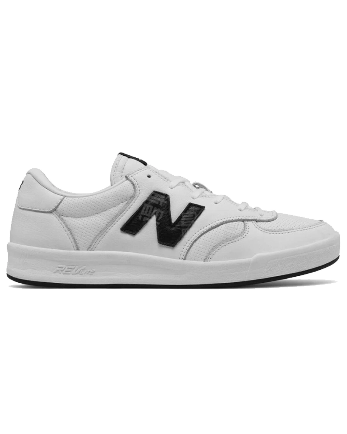 New Balance 300 унисекс кроссовки из натуральной кожи бело-черные картинка
