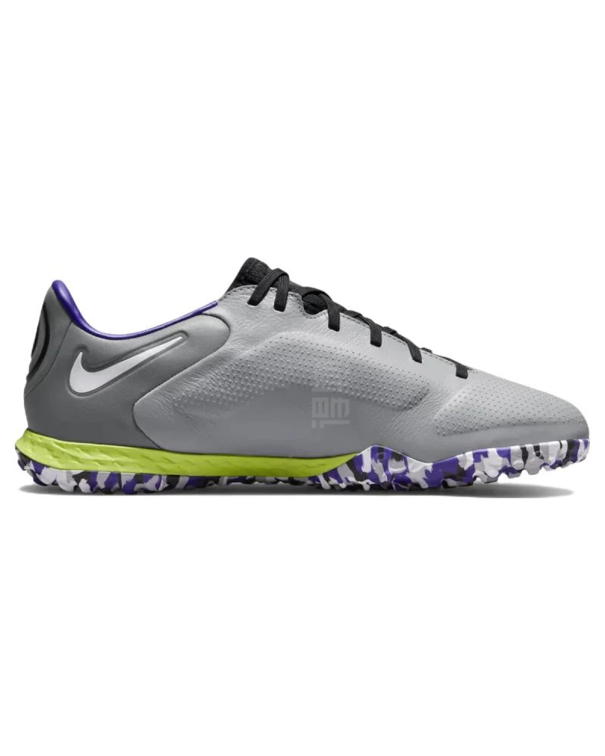 Nike Tiempo Legend 9 Pro мужские футбольные кроссовки серо-фиолетовые с резиновыми шипами картинка
