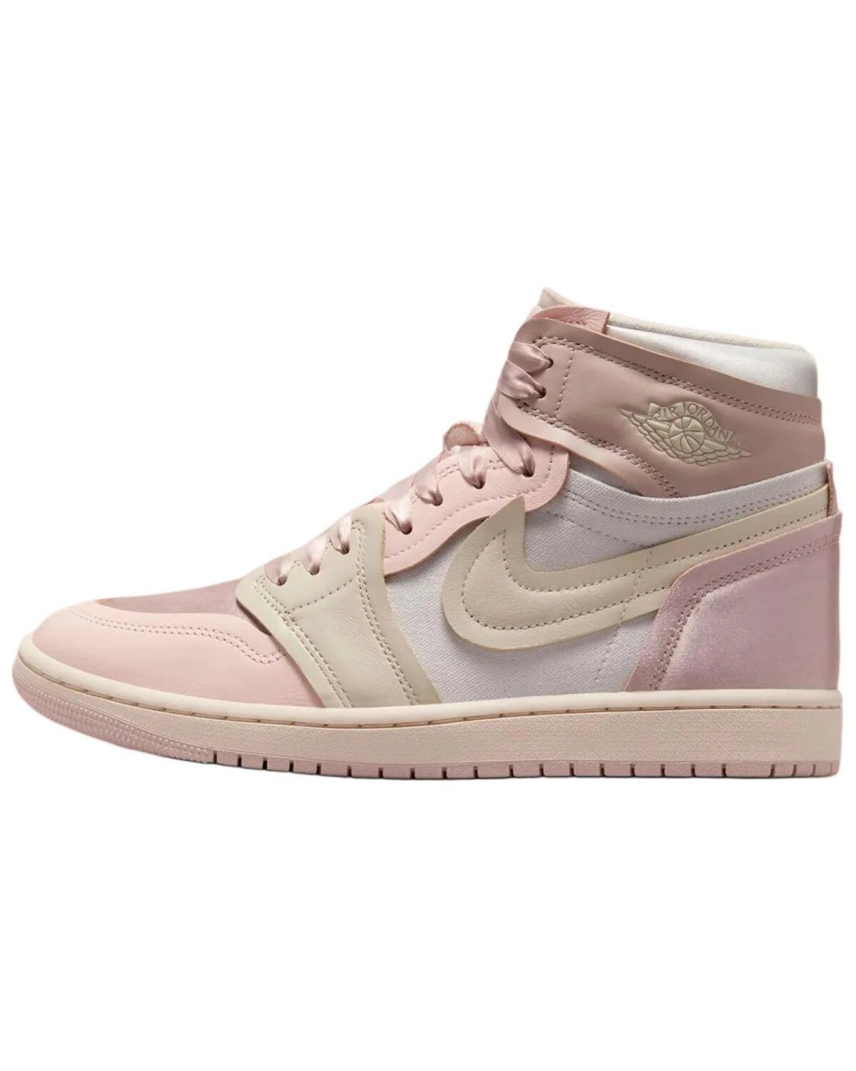 Jordan Air Jordan 1 женские спортивные кроссовки высокие розовые картинка