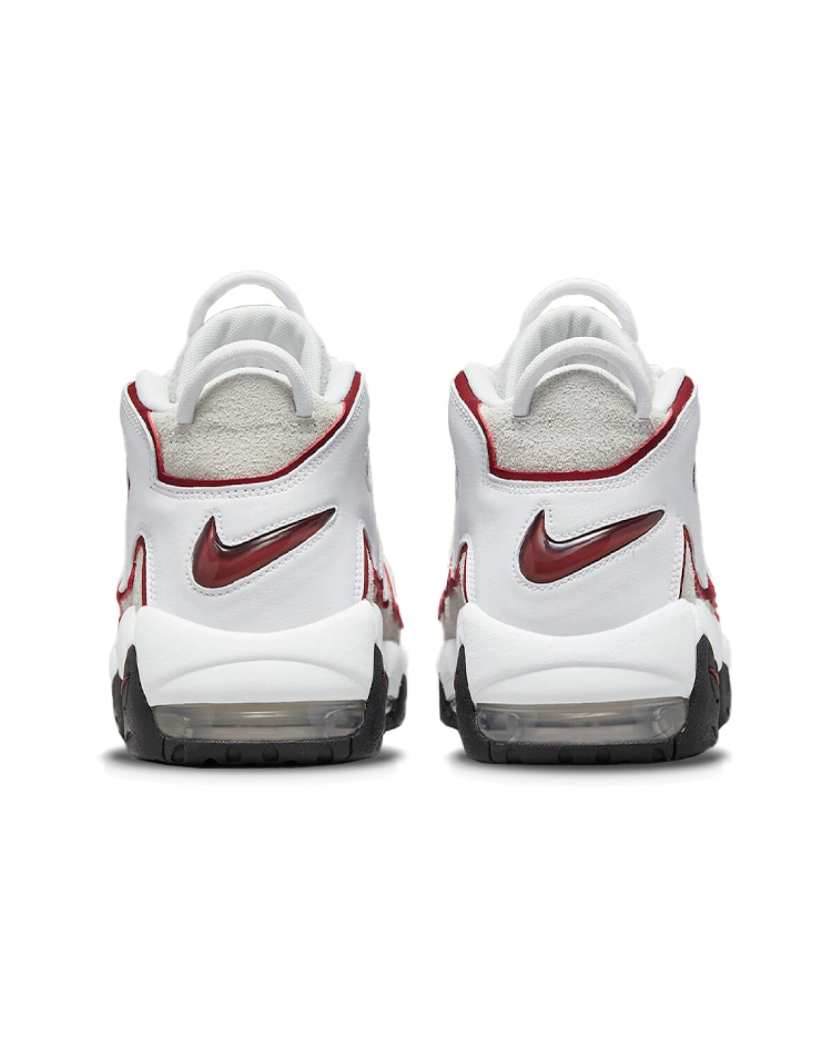 Nike Air More Uptempo мужские спортивные кроссовки средние бело-красные картинка