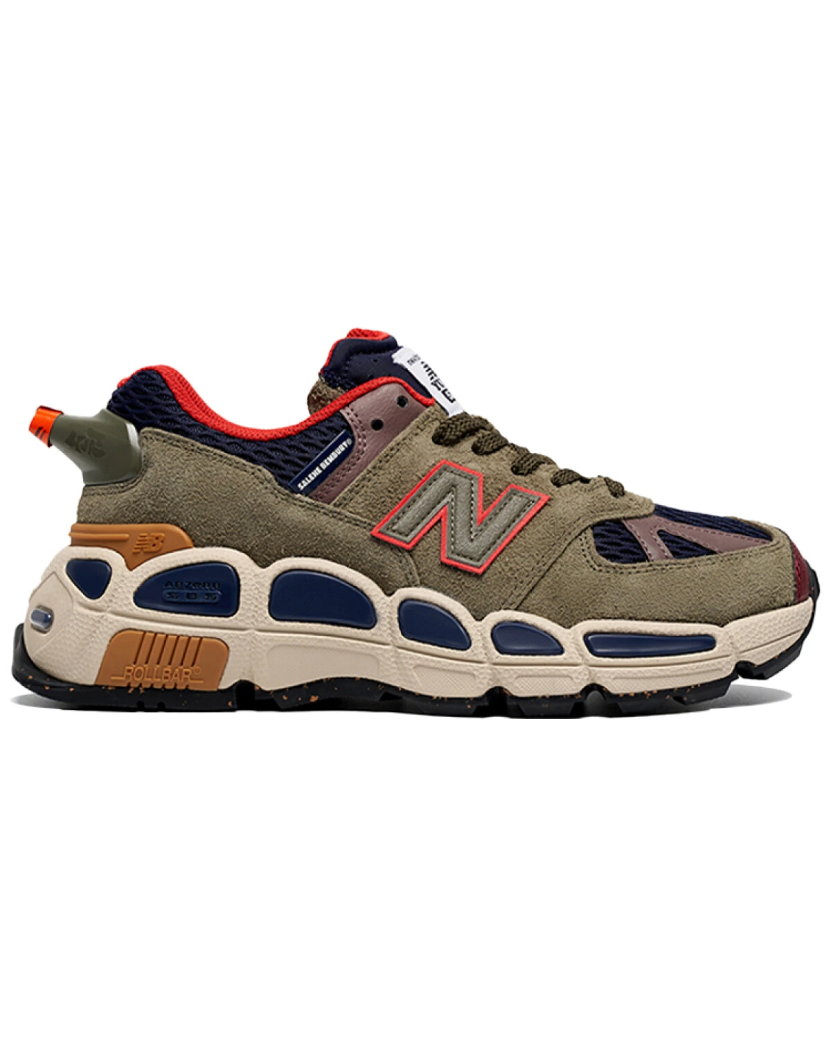 New Balance 574 беговые кроссовки оливковые с бордовым картинка