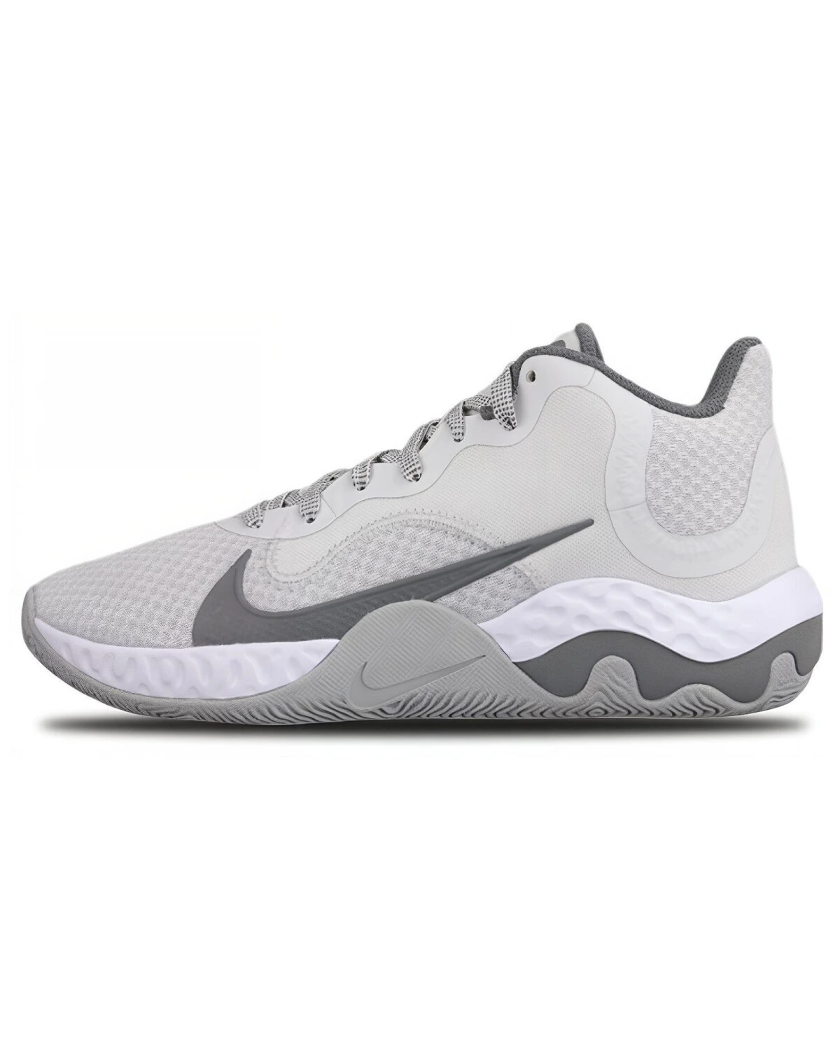 Nike Renew Elevate мужские спортивные кроссовки серые средней высоты картинка