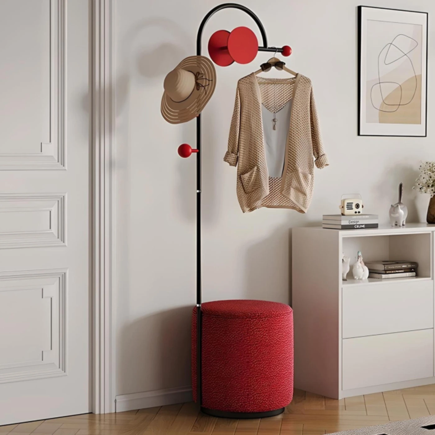 Напольная вешалка для одежды картинка