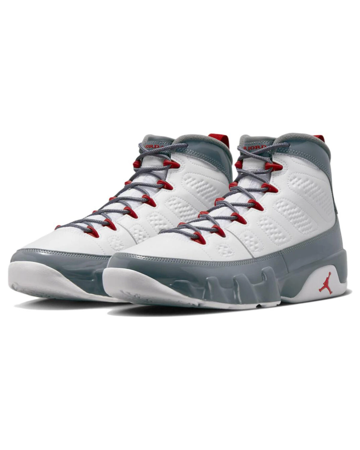Jordan Air Jordan 9 унисекс кроссовки высокие бело-серые картинка