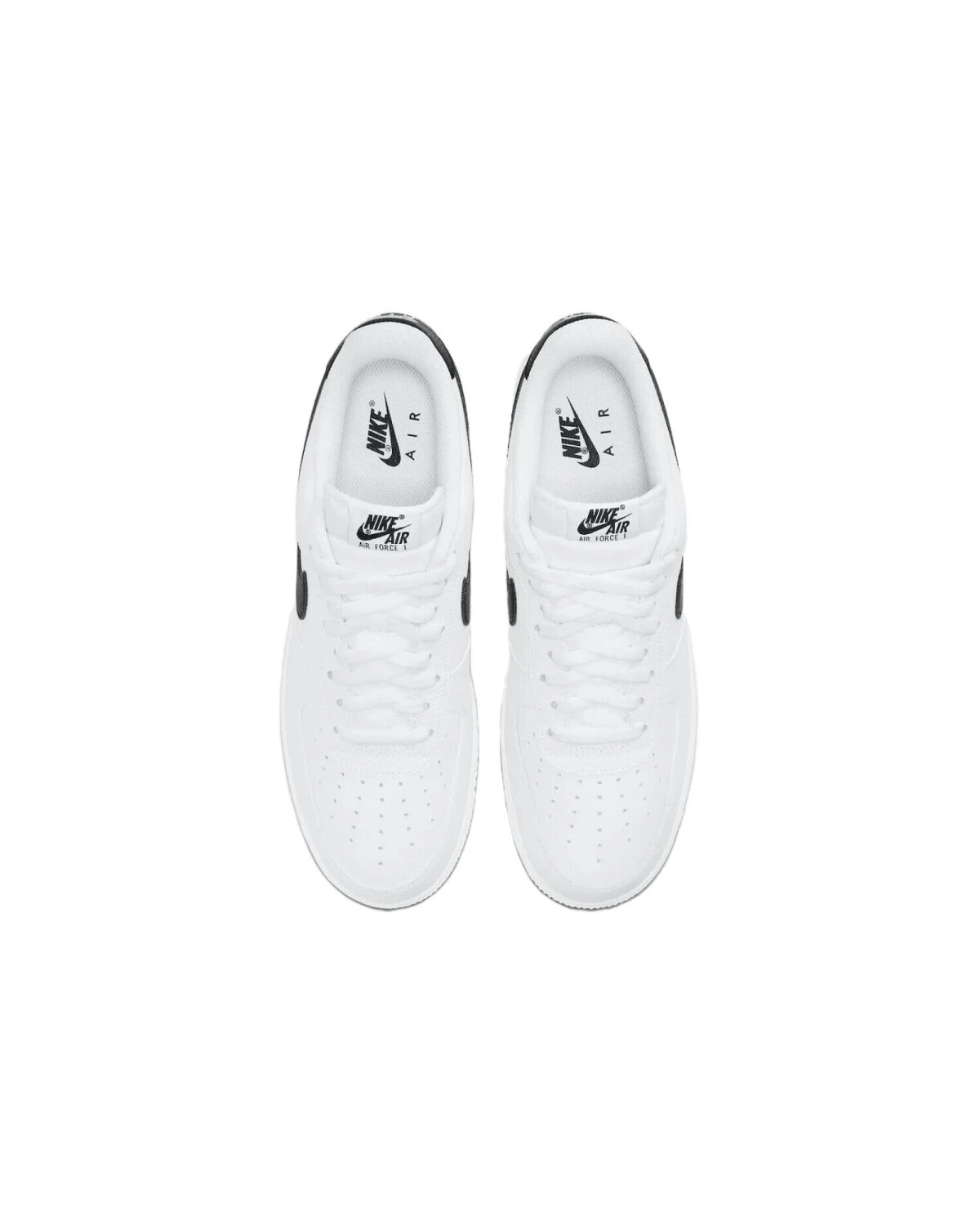 Nike Air Force 1 мужские кроссовки бело-черные уличный стиль картинка
