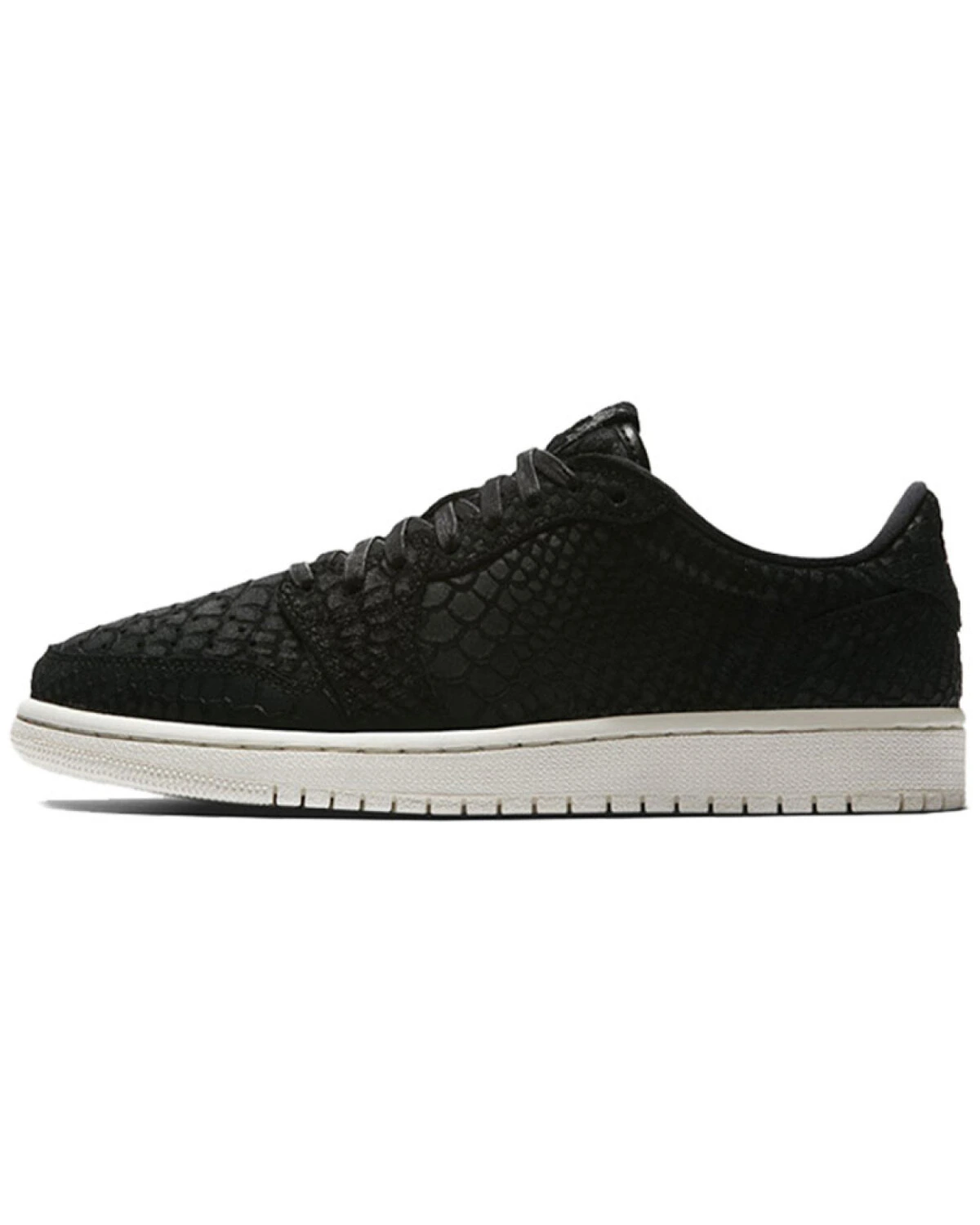 Jordan Air Jordan 1 Retro Low NS женские кроссовки черные с змеиным узором и амортизацией картинка
