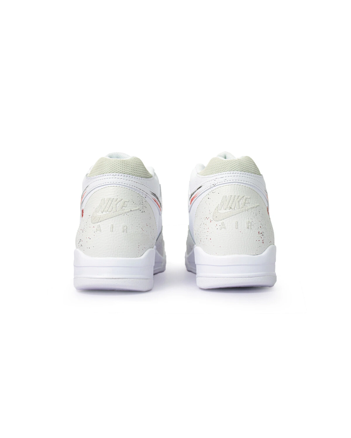 Nike Flight Legacy унисекс кроссовки средние бело-красные с принтом картинка