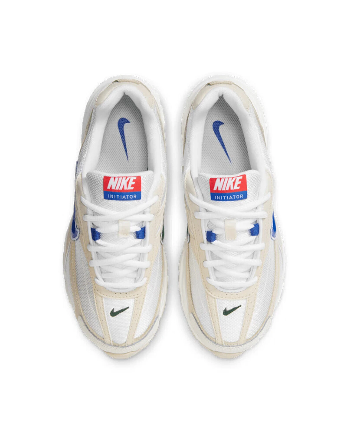 Nike Initiator унисекс кроссовки бежево-синие на шнуровке картинка