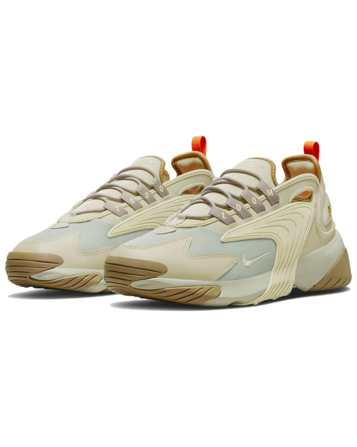 Nike Zoom 2K unisex повседневные кроссовки бежевые с синими вставками картинка