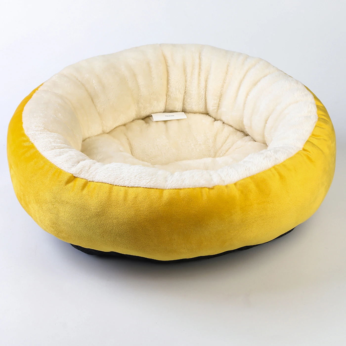 Теплая замшевая кровать-лежанка для кошек и собак (Желтый) картинка