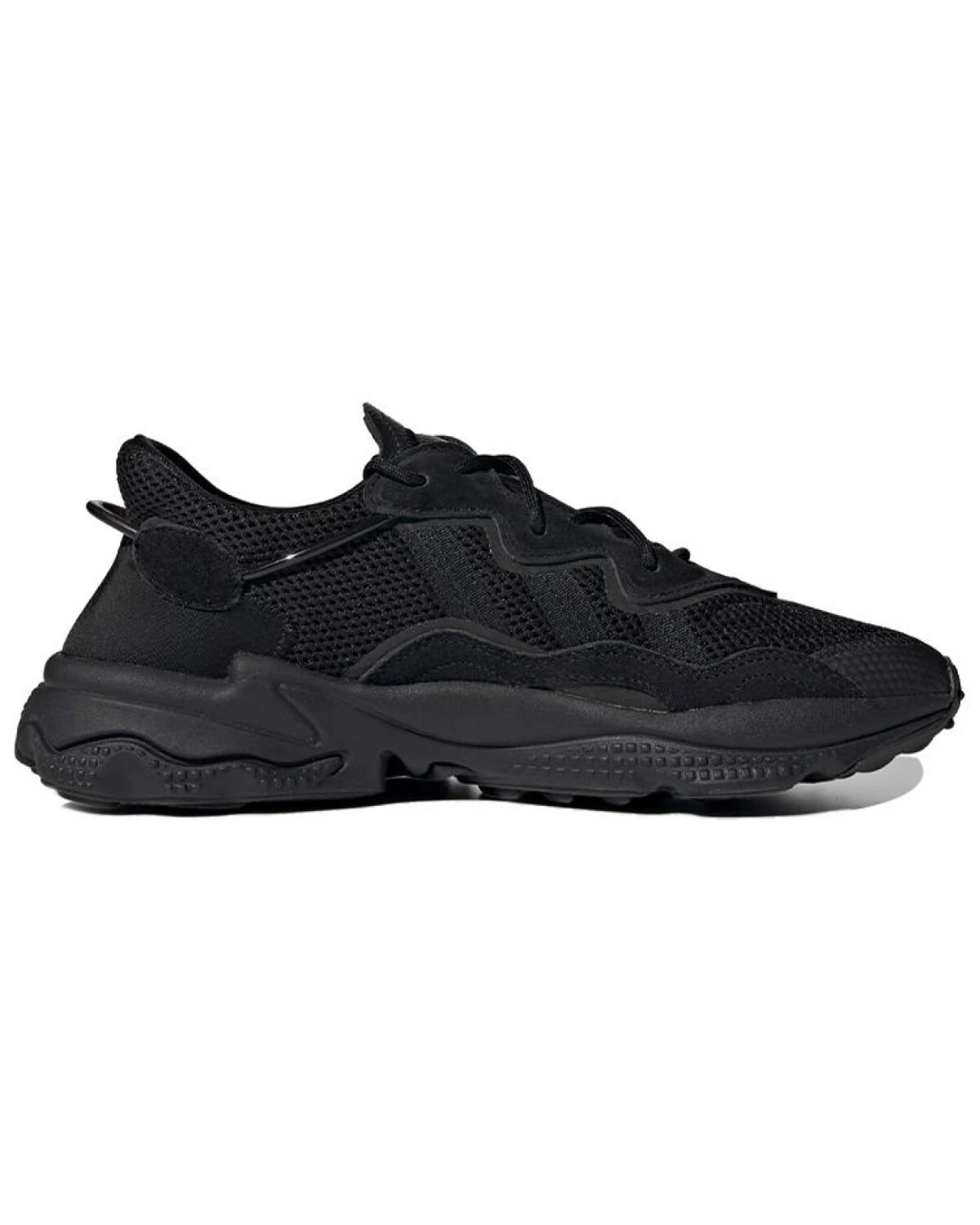 Adidas Originals Ozweego унисекс кроссовки черные кожаные картинка
