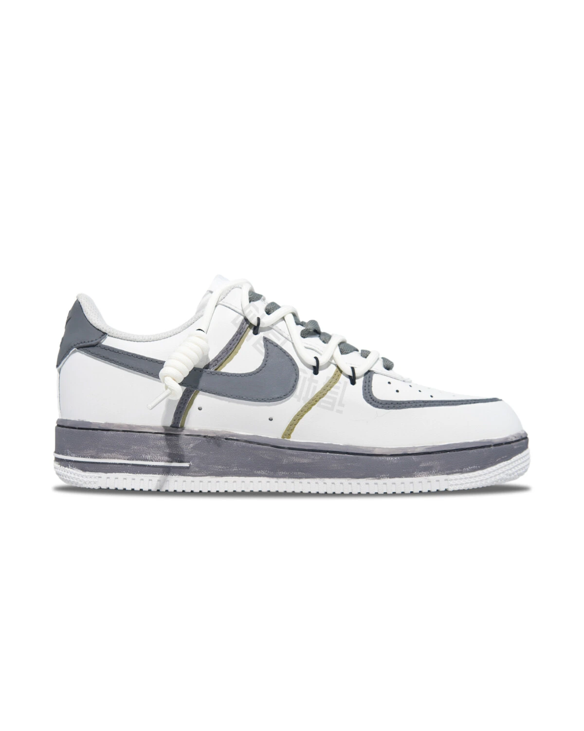 Nike Air Force 1 мужские кроссовки белые износостойкие картинка