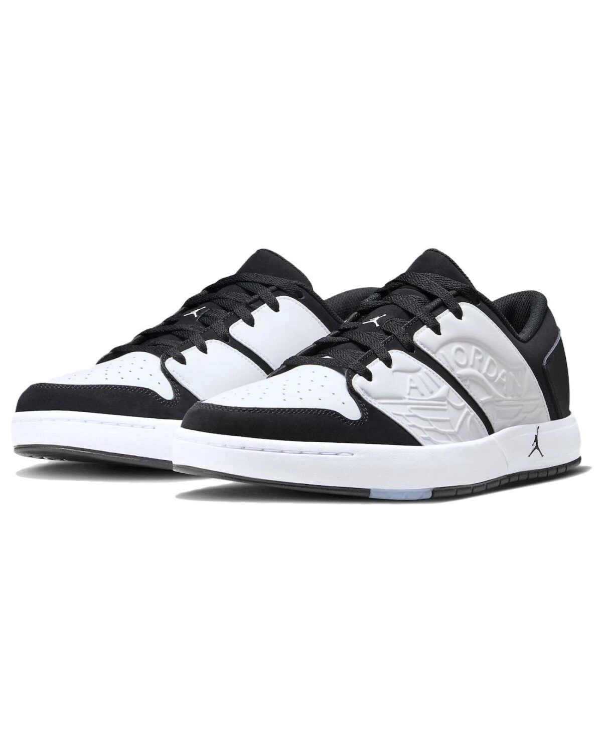 Jordan Nu Retro 1 мужские кроссовки черно-белые кожаные картинка