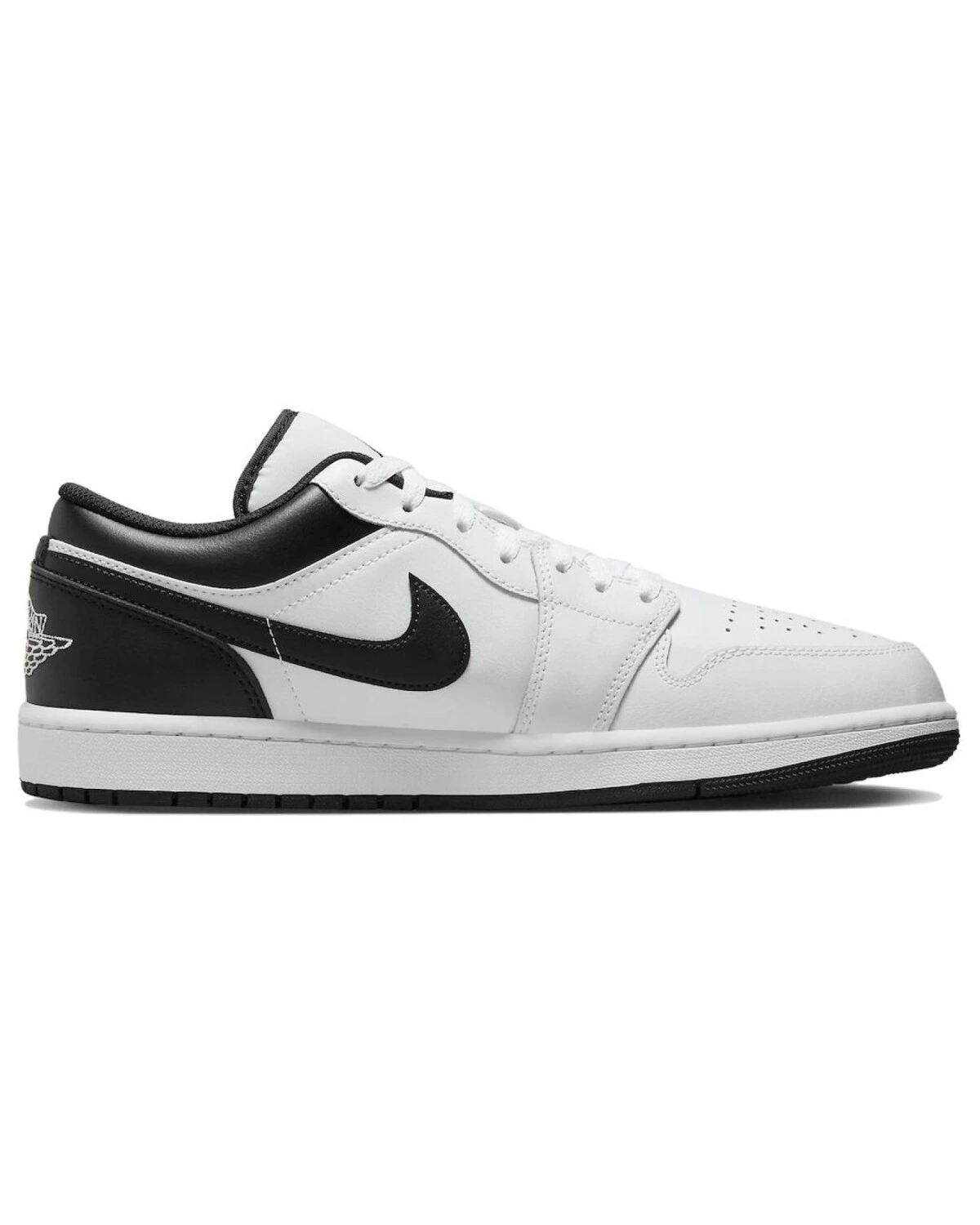 Jordan Air Jordan 1 унисекс кроссовки кожаные бело-черные картинка