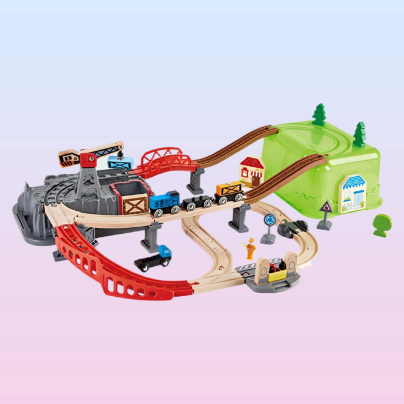 Развивающая игрушка электропоезд-трек HAPE картинка