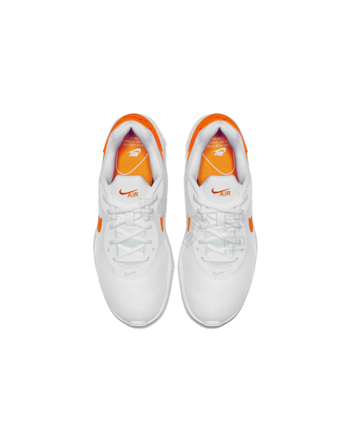 Nike Air Max Oketo женские кроссовки с амортизацией бело-оранжевые картинка