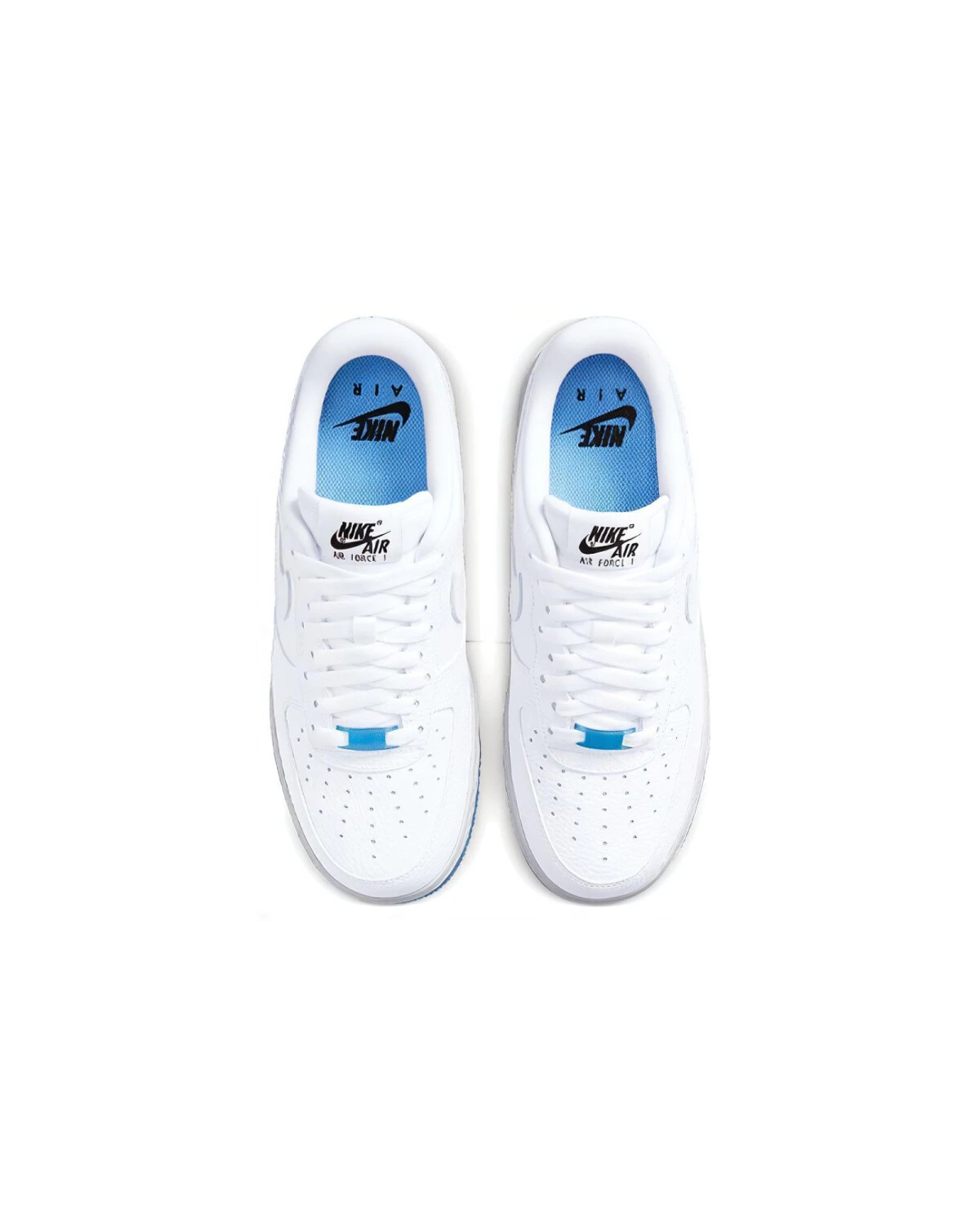 Nike Air Force 1 07 LX UV женские кроссовки белые с голубым картинка