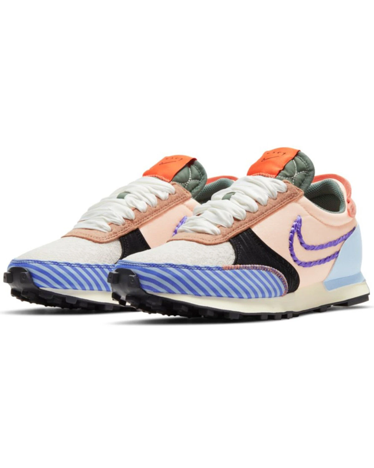 Nike Daybreak Type женские кроссовки синие с розовыми вставками картинка