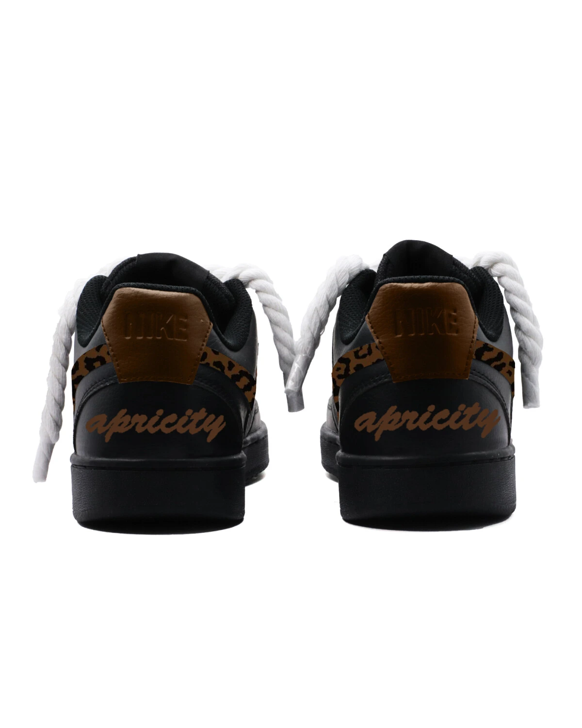 Nike Court Vision 1 мужские кроссовки черно-коричневые повседневные износостойкие картинка