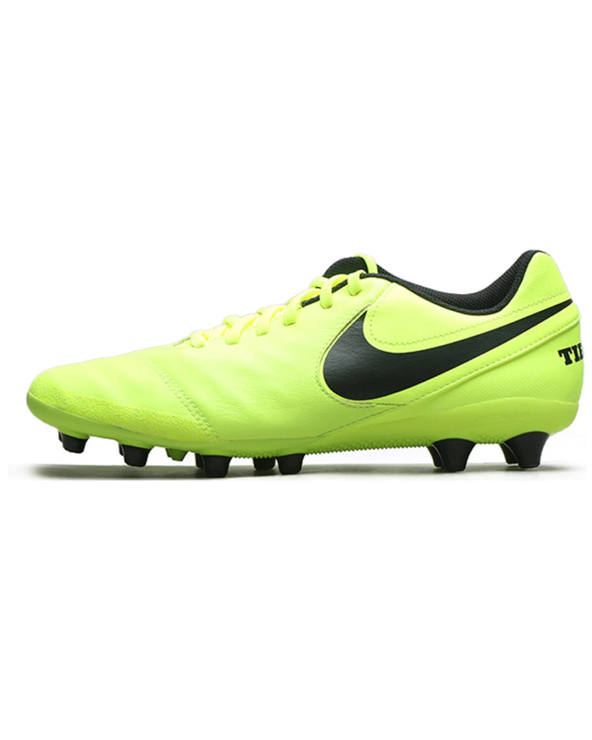 Nike Tiempo Genio 2 мужские футбольные бутсы зелено-черные для AG картинка