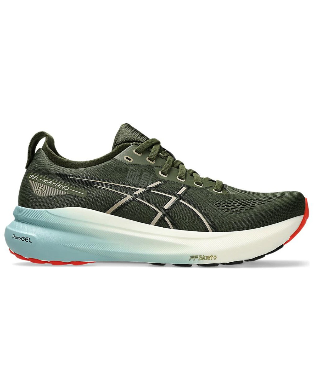 Asics 31 мужские кроссовки для бега комфортные стабильные дышащие зелёные картинка