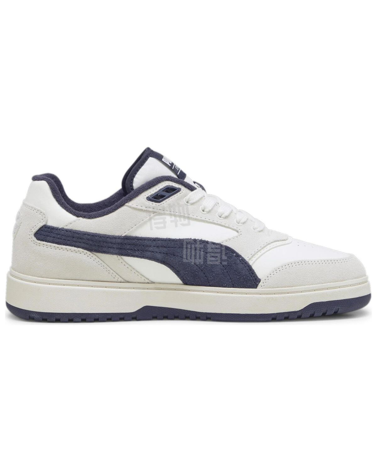 PUMA Doublecourt унисекс кеды кожаные бело-синие картинка