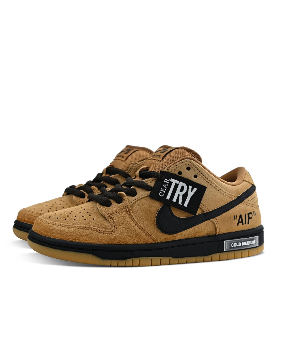 Nike Dunk SB unisex кроссовки коричнево-черные с амортизацией картинка