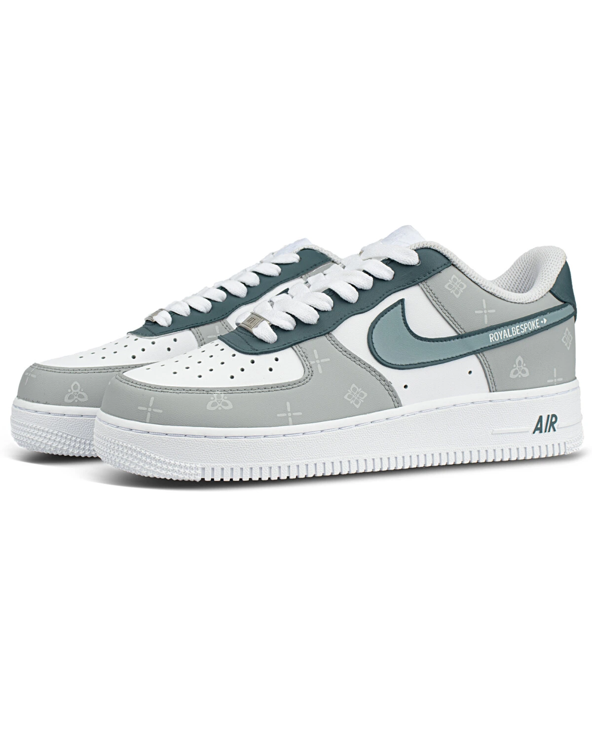 Nike Air Force 1 унисекс кроссовки серые из синтетики картинка