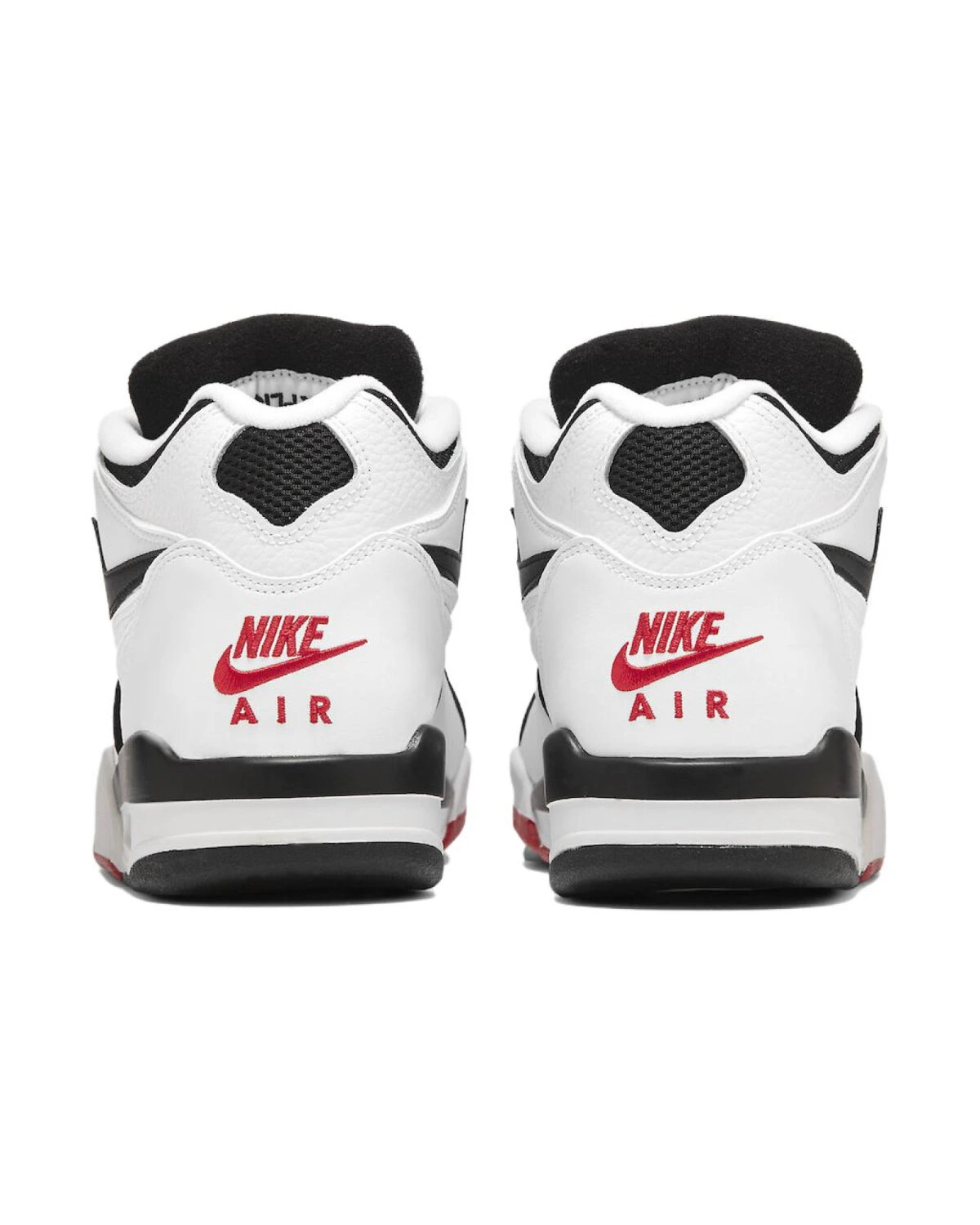 Nike Air Flight 89 унисекс кроссовки ретро бело-черно-красные картинка