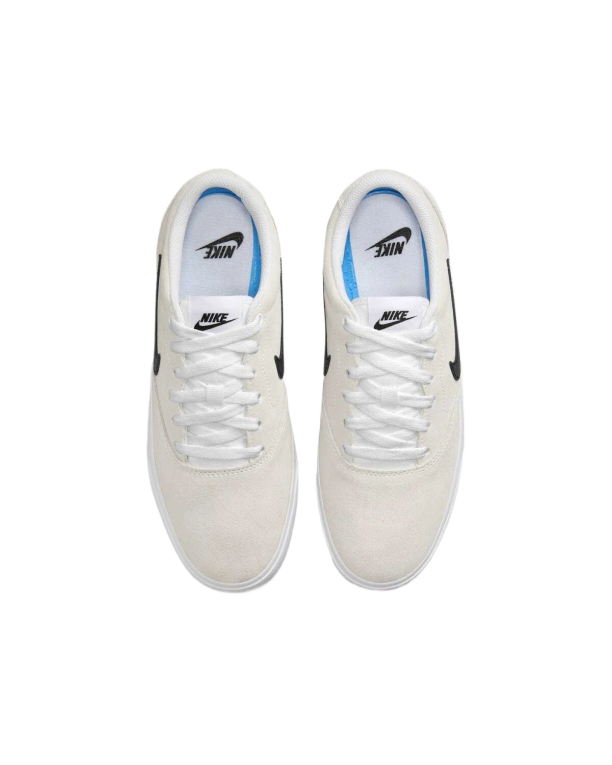 Nike Charge Suede женские кеды белые замшевые на шнуровке картинка