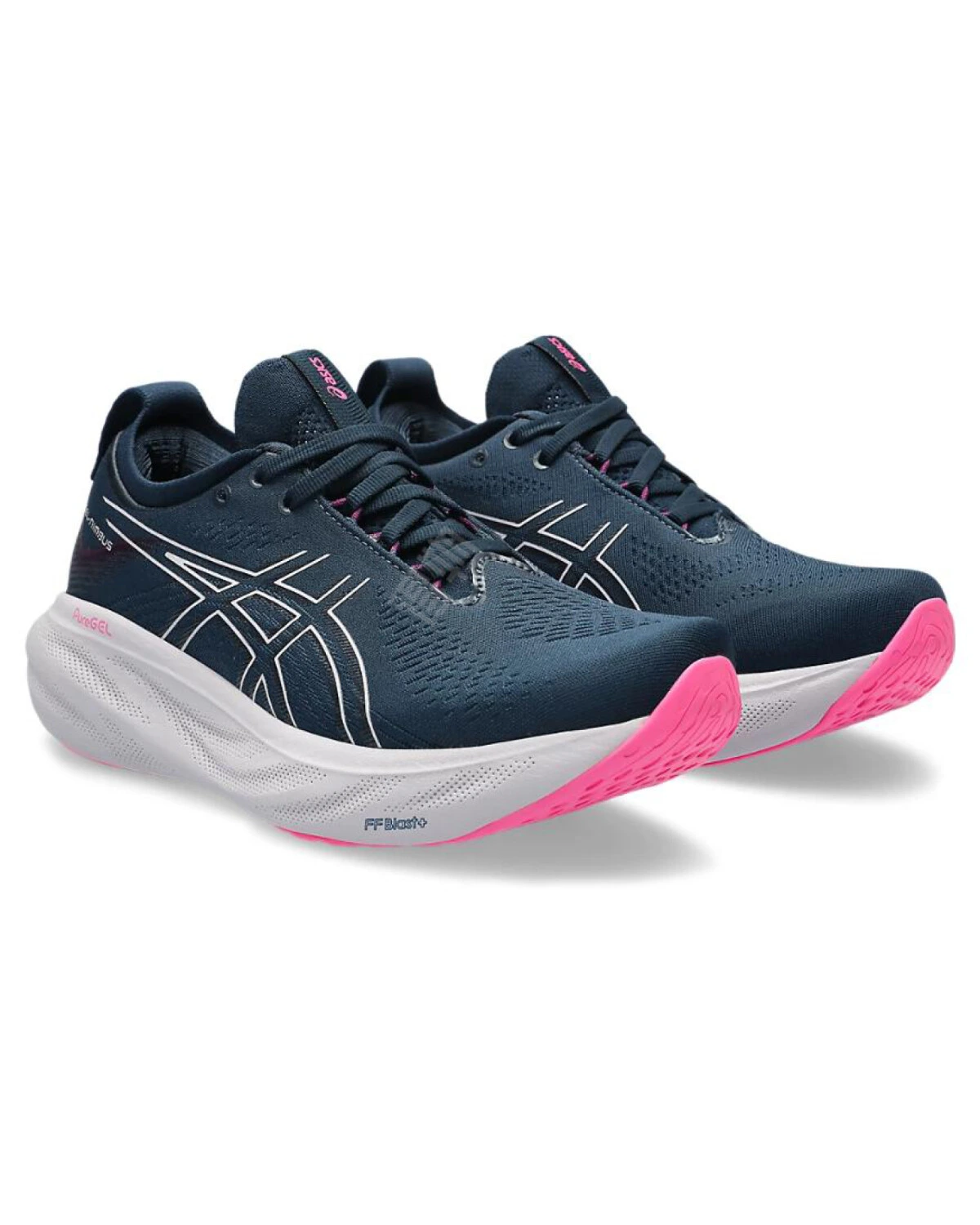 Asics GEL-Nimbus 25 женские спортивные кроссовки для бега черно-розовые картинка